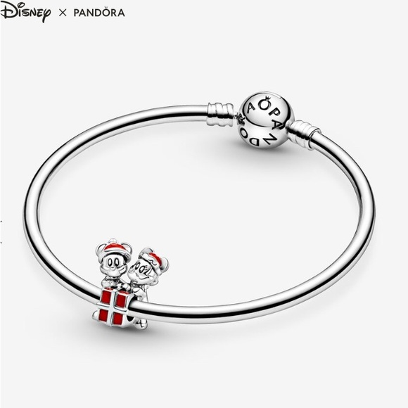 Pandora Disney Mickey Mouse and Minnie Mouse Present Charm - Picture 4 of 4